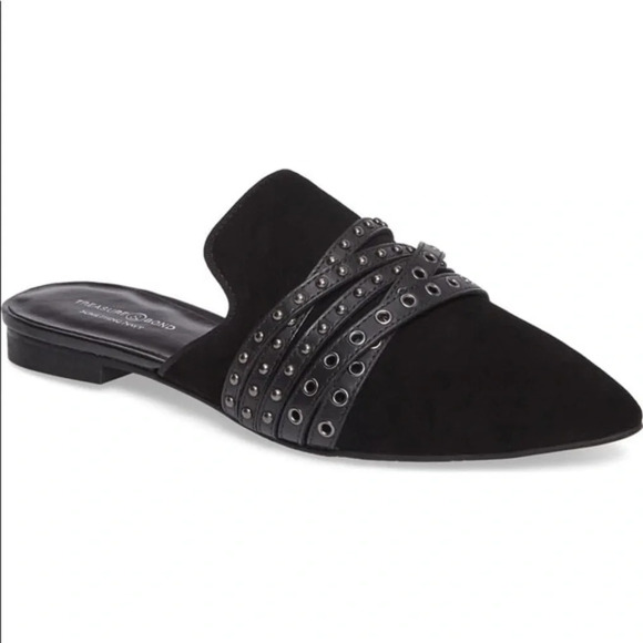 Something Navy Shoes - Treasure&Bond x Something Navy Black Mules Size 9.5